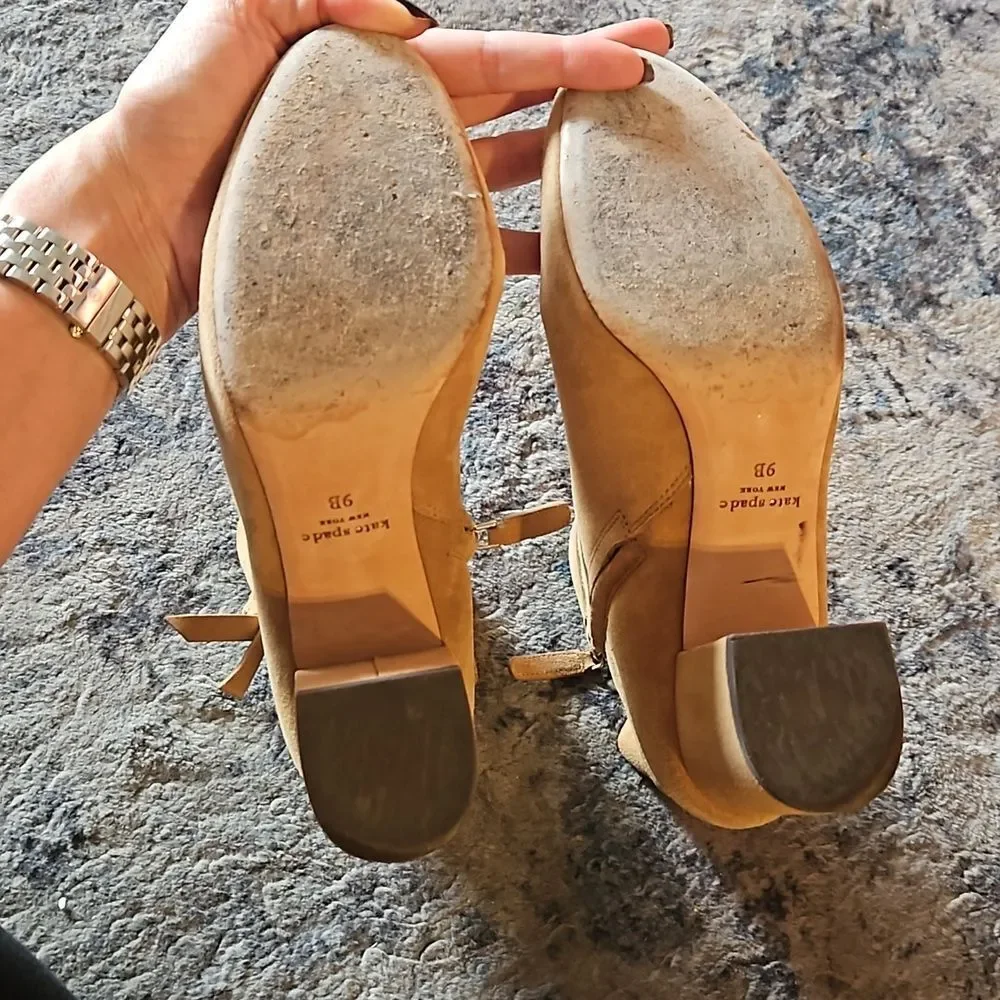 Tan Kate Spade Knott Mid Boot - 9